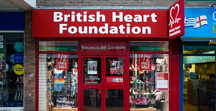British Heart Foundation Long Wire Street Shopping