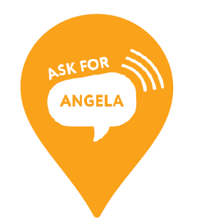 Ask For Angela Pin