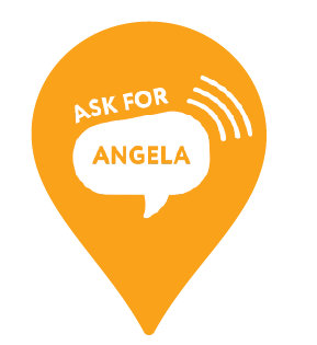 Ask For Angela Pin